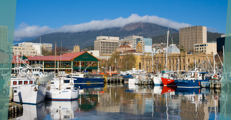 Scenic view of Hobart, a GroundCrew destination